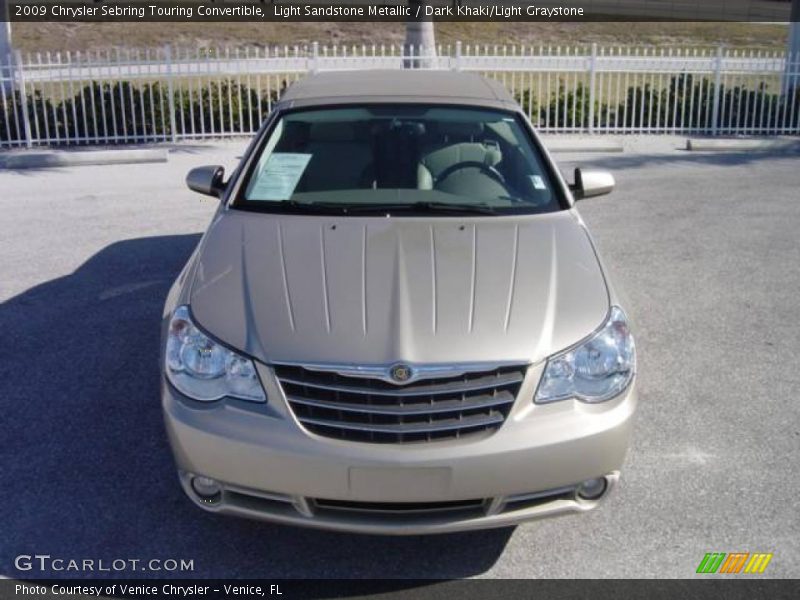 Light Sandstone Metallic / Dark Khaki/Light Graystone 2009 Chrysler Sebring Touring Convertible