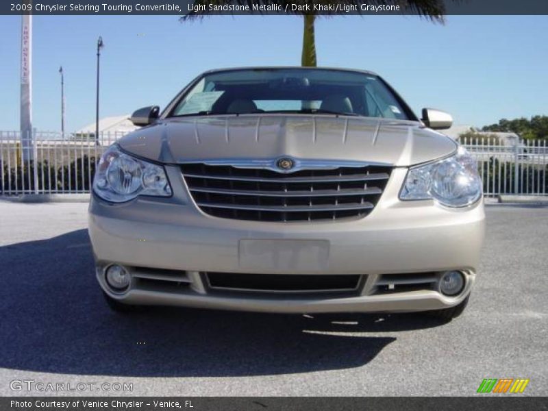 Light Sandstone Metallic / Dark Khaki/Light Graystone 2009 Chrysler Sebring Touring Convertible