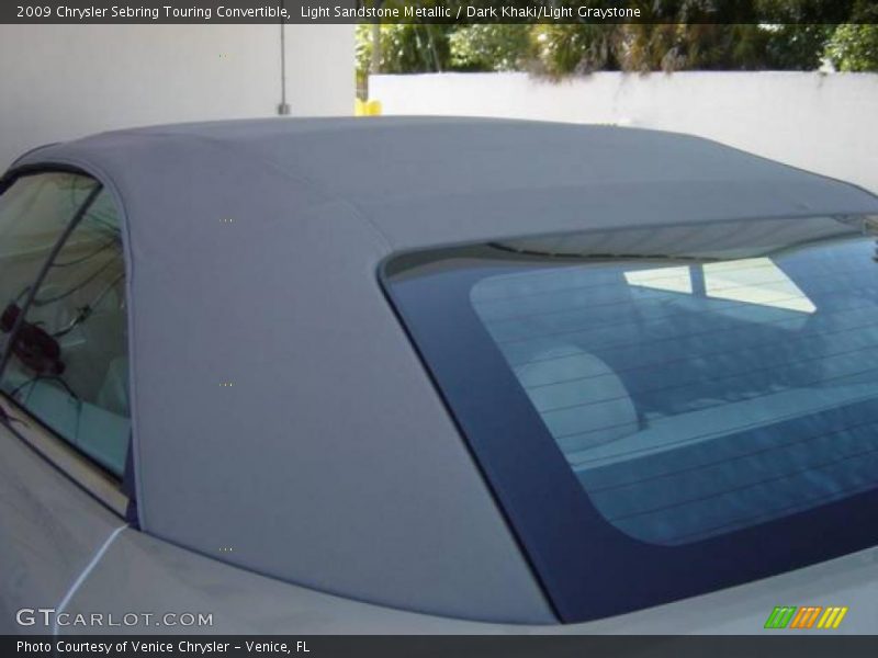 Light Sandstone Metallic / Dark Khaki/Light Graystone 2009 Chrysler Sebring Touring Convertible