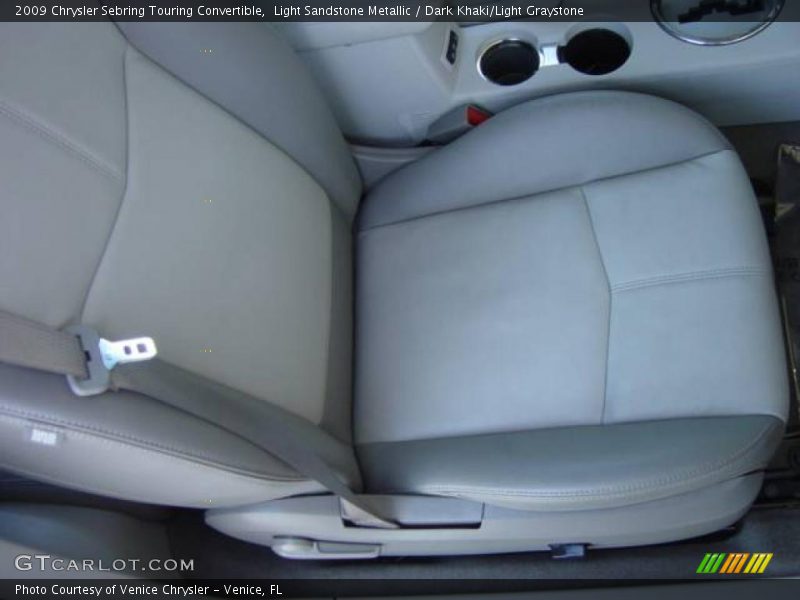 Light Sandstone Metallic / Dark Khaki/Light Graystone 2009 Chrysler Sebring Touring Convertible