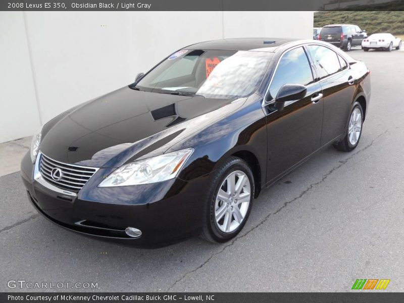 Obsidian Black / Light Gray 2008 Lexus ES 350
