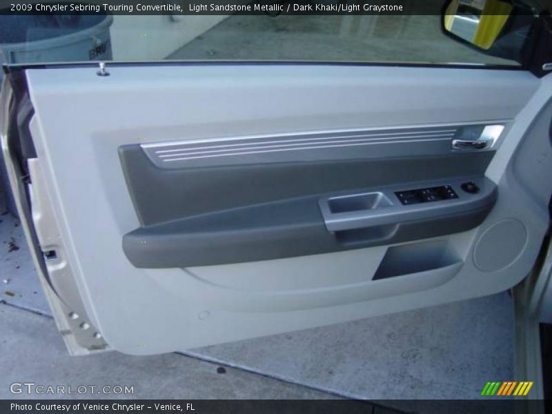 Light Sandstone Metallic / Dark Khaki/Light Graystone 2009 Chrysler Sebring Touring Convertible