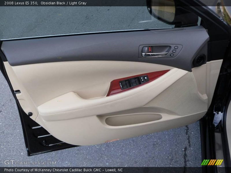 Obsidian Black / Light Gray 2008 Lexus ES 350