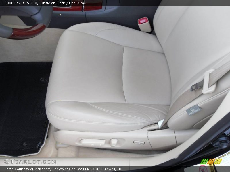 Obsidian Black / Light Gray 2008 Lexus ES 350