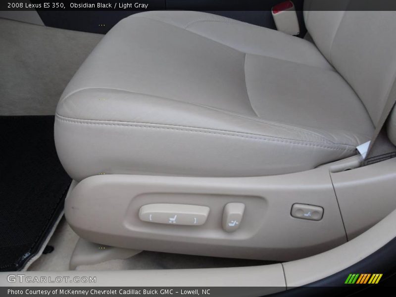 Obsidian Black / Light Gray 2008 Lexus ES 350