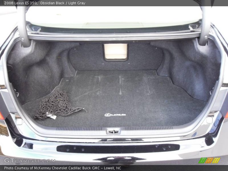 Obsidian Black / Light Gray 2008 Lexus ES 350