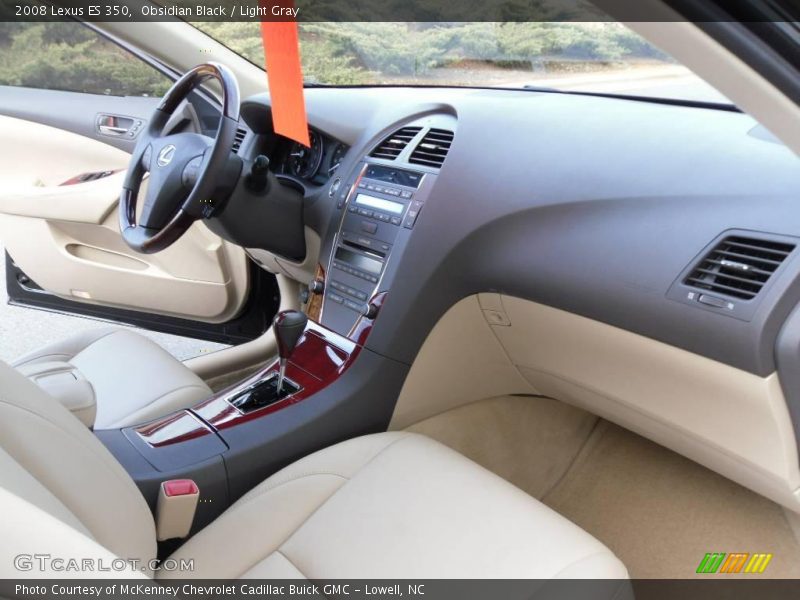 Obsidian Black / Light Gray 2008 Lexus ES 350