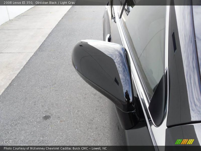 Obsidian Black / Light Gray 2008 Lexus ES 350