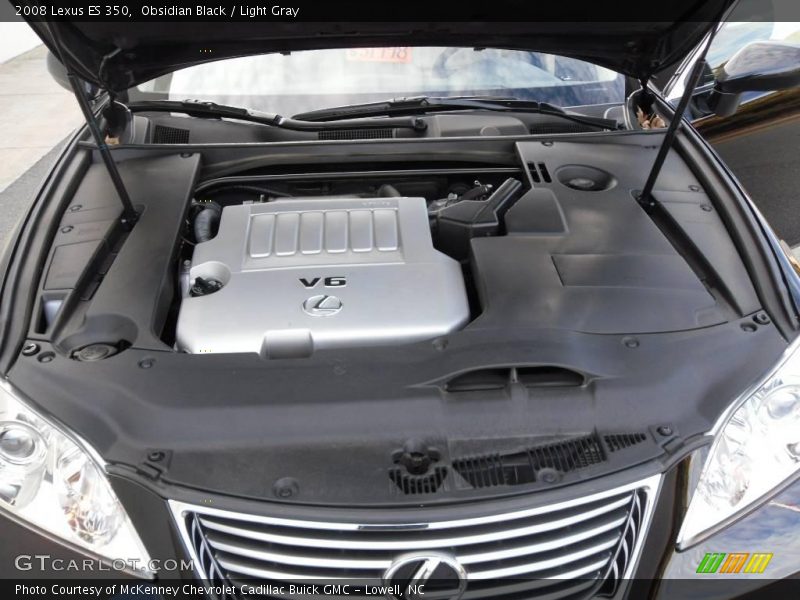 Obsidian Black / Light Gray 2008 Lexus ES 350