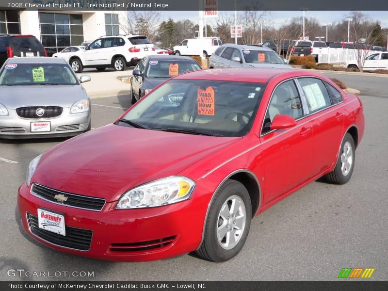 Precision Red / Neutral Beige 2008 Chevrolet Impala LT