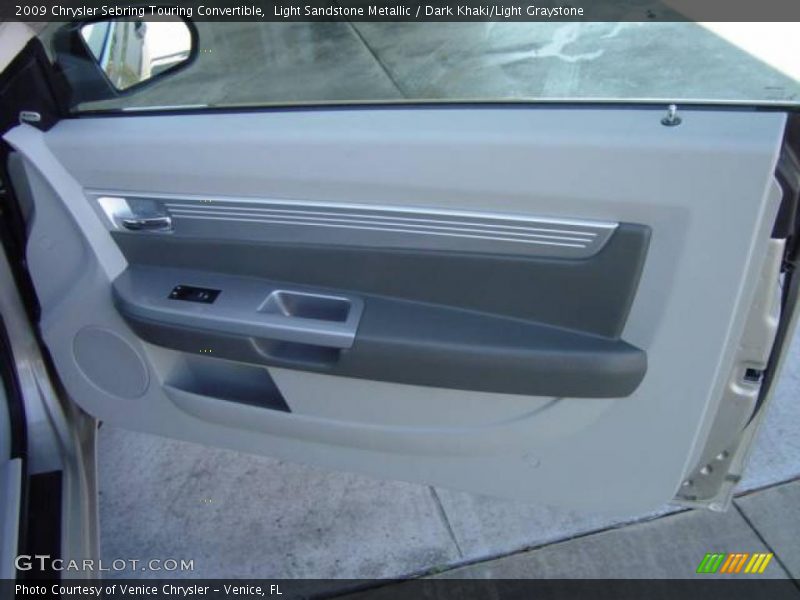 Light Sandstone Metallic / Dark Khaki/Light Graystone 2009 Chrysler Sebring Touring Convertible