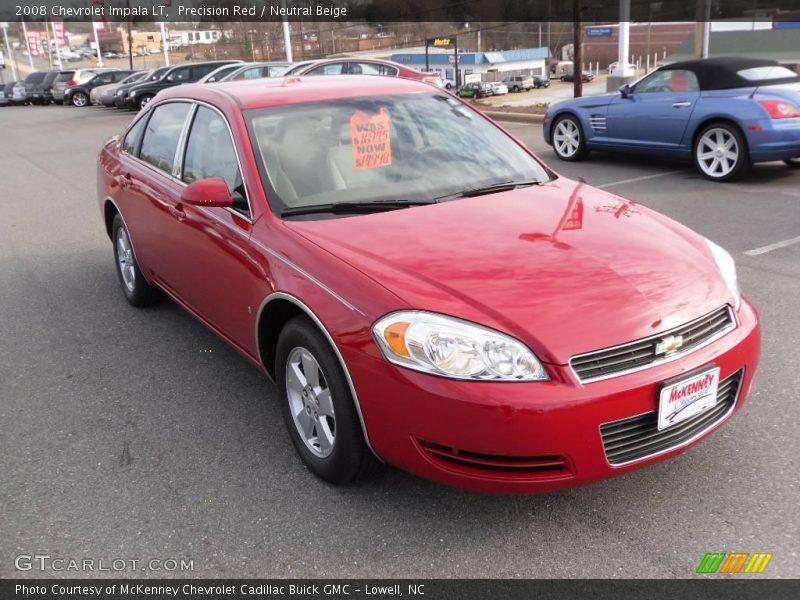 Precision Red / Neutral Beige 2008 Chevrolet Impala LT