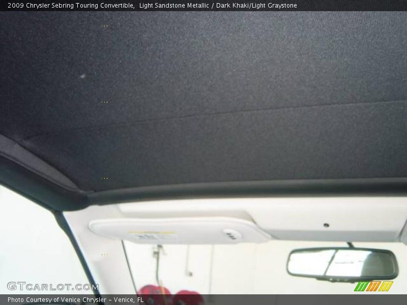 Light Sandstone Metallic / Dark Khaki/Light Graystone 2009 Chrysler Sebring Touring Convertible