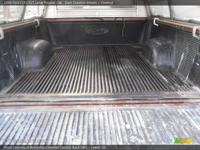 Dark Chestnut Metallic / Chestnut 1990 Ford F150 XLT Lariat Regular Cab