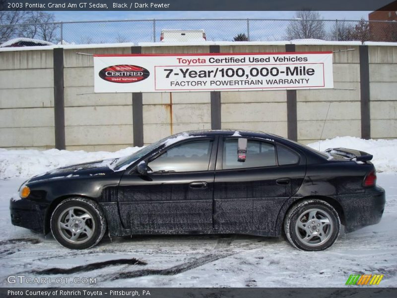 Black / Dark Pewter 2003 Pontiac Grand Am GT Sedan