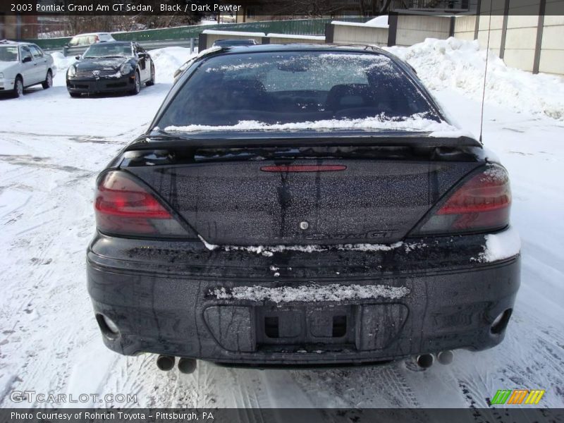 Black / Dark Pewter 2003 Pontiac Grand Am GT Sedan