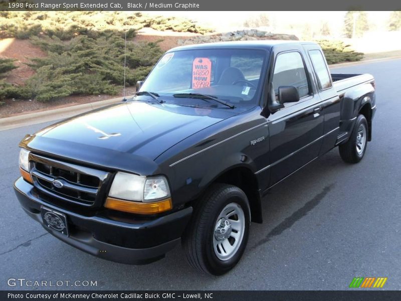 Black / Medium Graphite 1998 Ford Ranger Sport Extended Cab
