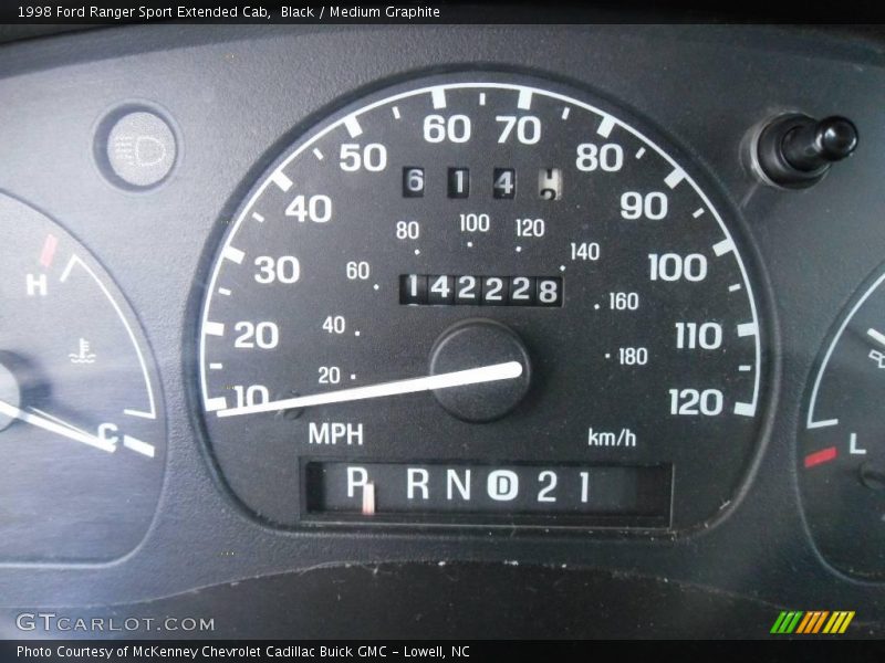 Black / Medium Graphite 1998 Ford Ranger Sport Extended Cab