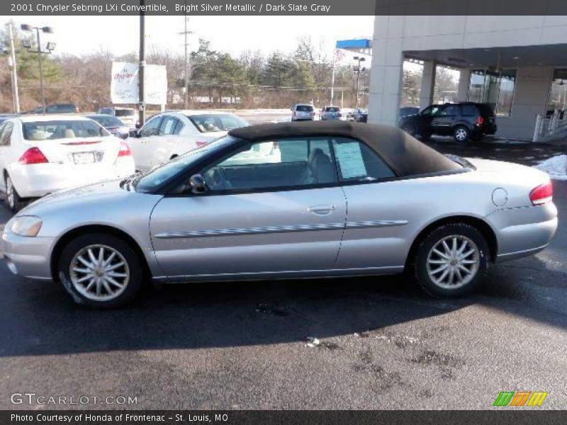 Bright Silver Metallic / Dark Slate Gray 2001 Chrysler Sebring LXi Convertible