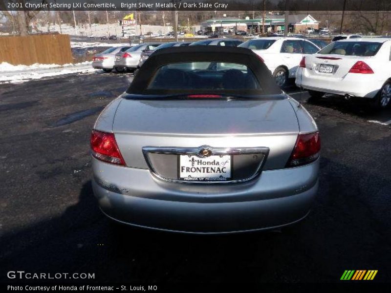 Bright Silver Metallic / Dark Slate Gray 2001 Chrysler Sebring LXi Convertible
