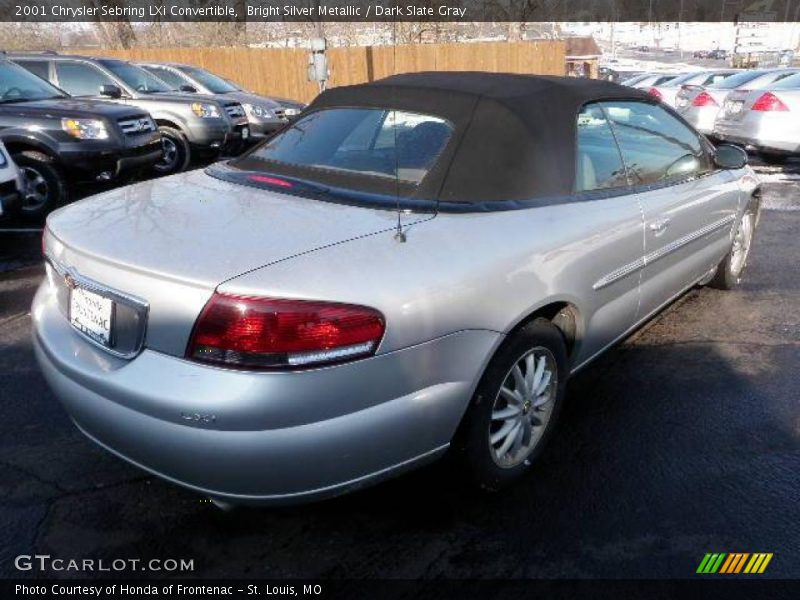 Bright Silver Metallic / Dark Slate Gray 2001 Chrysler Sebring LXi Convertible