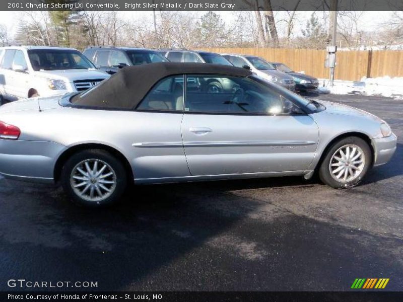 Bright Silver Metallic / Dark Slate Gray 2001 Chrysler Sebring LXi Convertible