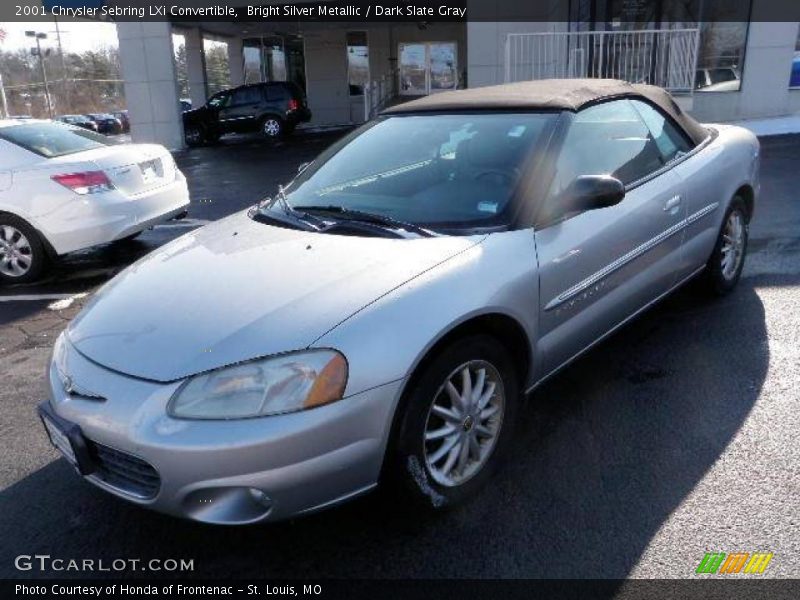 Bright Silver Metallic / Dark Slate Gray 2001 Chrysler Sebring LXi Convertible