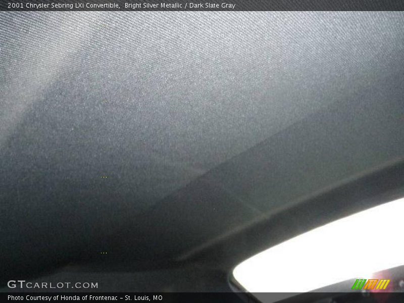Bright Silver Metallic / Dark Slate Gray 2001 Chrysler Sebring LXi Convertible