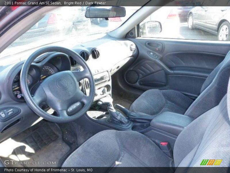 Bright Red / Dark Pewter 2001 Pontiac Grand Am SE Sedan