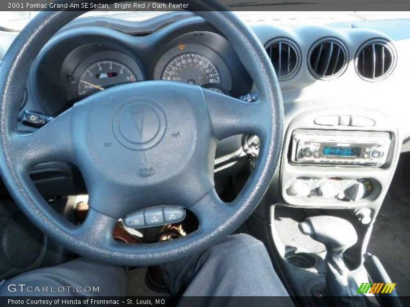 Bright Red / Dark Pewter 2001 Pontiac Grand Am SE Sedan
