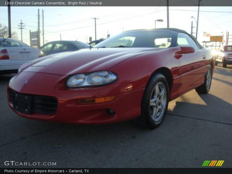 Bright Red / Neutral 1999 Chevrolet Camaro Convertible