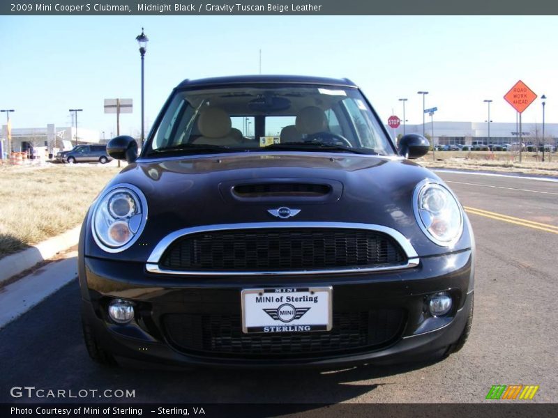 Midnight Black / Gravity Tuscan Beige Leather 2009 Mini Cooper S Clubman