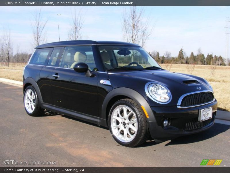 Midnight Black / Gravity Tuscan Beige Leather 2009 Mini Cooper S Clubman