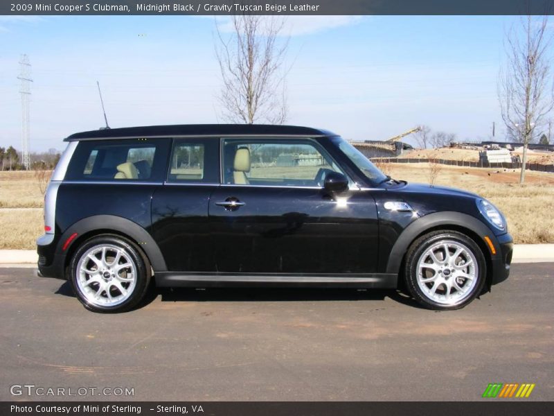 Midnight Black / Gravity Tuscan Beige Leather 2009 Mini Cooper S Clubman