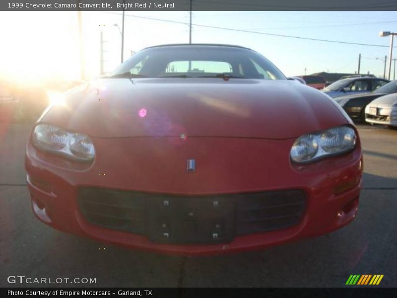 Bright Red / Neutral 1999 Chevrolet Camaro Convertible