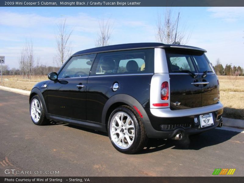 Midnight Black / Gravity Tuscan Beige Leather 2009 Mini Cooper S Clubman