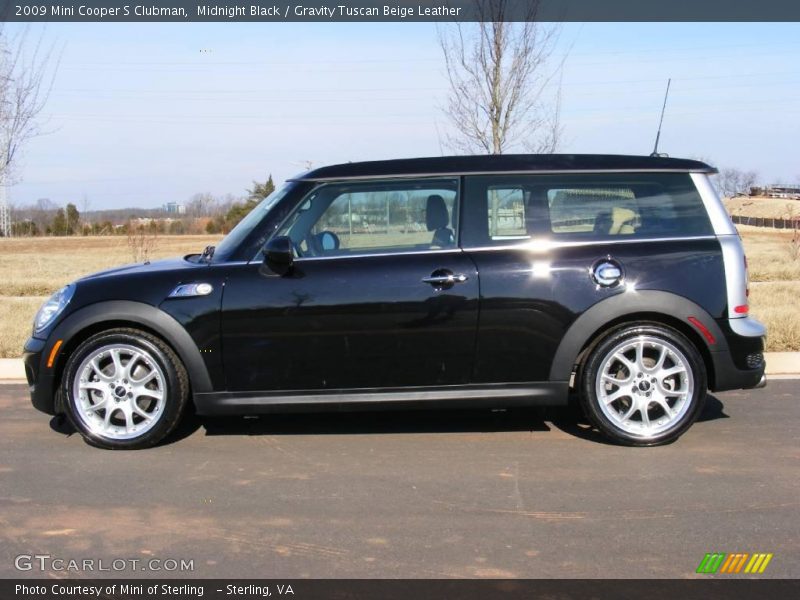 Midnight Black / Gravity Tuscan Beige Leather 2009 Mini Cooper S Clubman