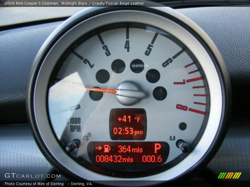 Midnight Black / Gravity Tuscan Beige Leather 2009 Mini Cooper S Clubman