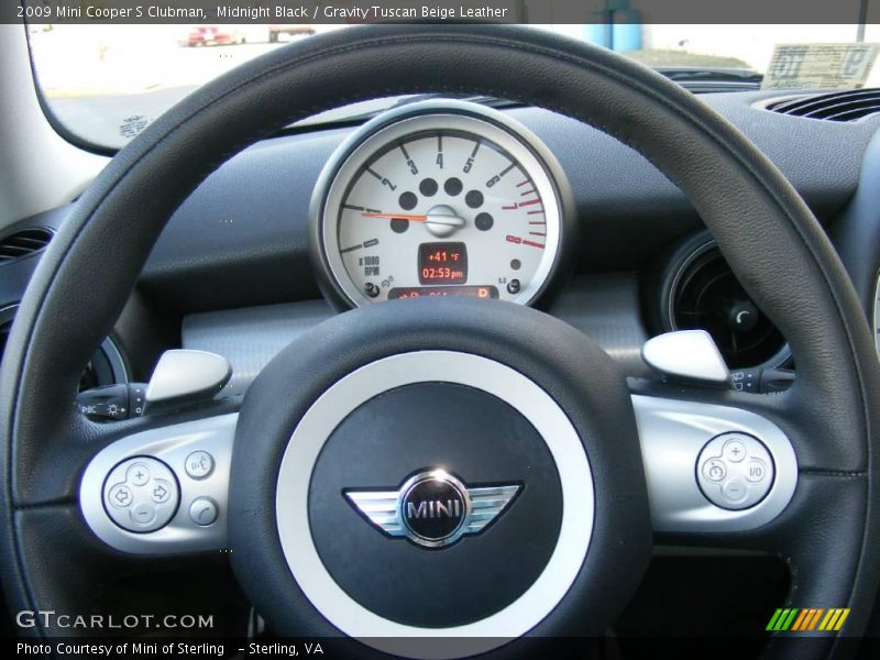 Midnight Black / Gravity Tuscan Beige Leather 2009 Mini Cooper S Clubman