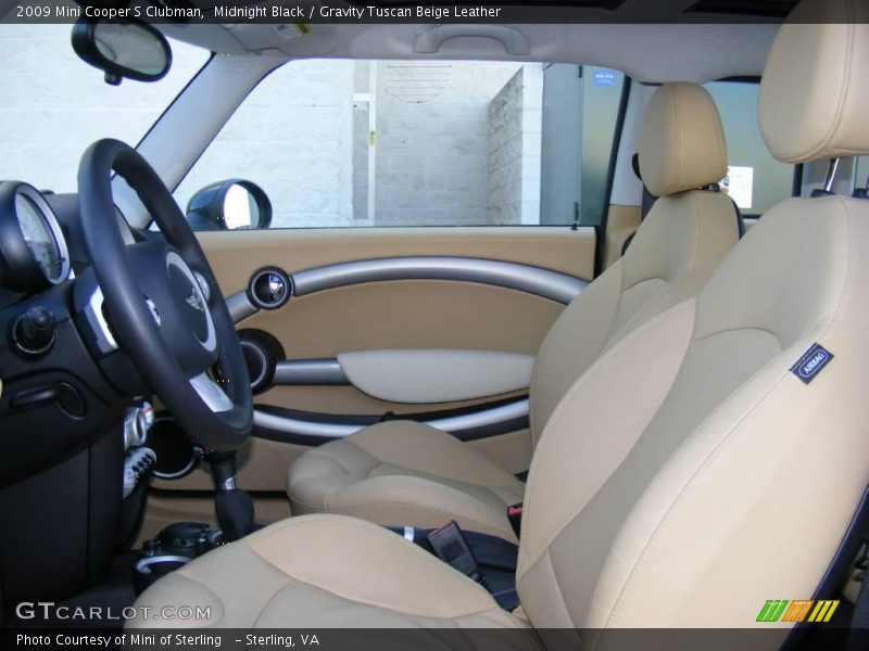 Midnight Black / Gravity Tuscan Beige Leather 2009 Mini Cooper S Clubman