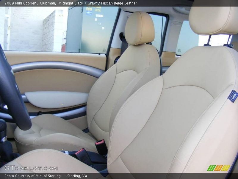 Midnight Black / Gravity Tuscan Beige Leather 2009 Mini Cooper S Clubman