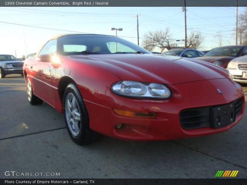 Bright Red / Neutral 1999 Chevrolet Camaro Convertible