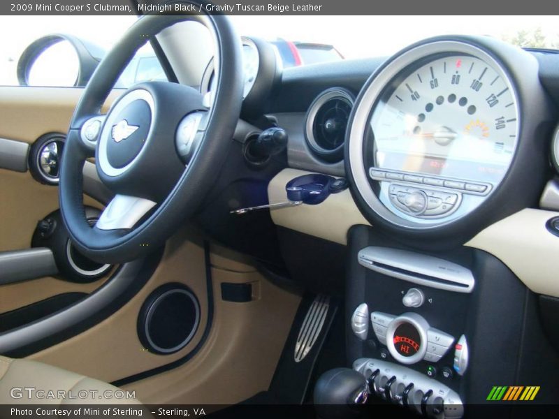 Midnight Black / Gravity Tuscan Beige Leather 2009 Mini Cooper S Clubman