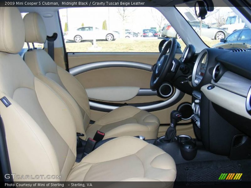 Midnight Black / Gravity Tuscan Beige Leather 2009 Mini Cooper S Clubman