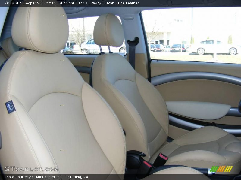 Midnight Black / Gravity Tuscan Beige Leather 2009 Mini Cooper S Clubman