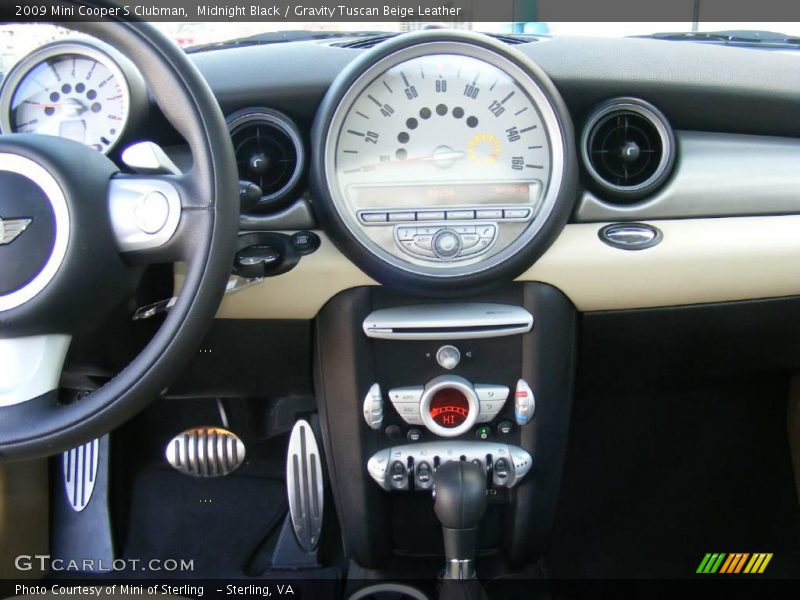Midnight Black / Gravity Tuscan Beige Leather 2009 Mini Cooper S Clubman