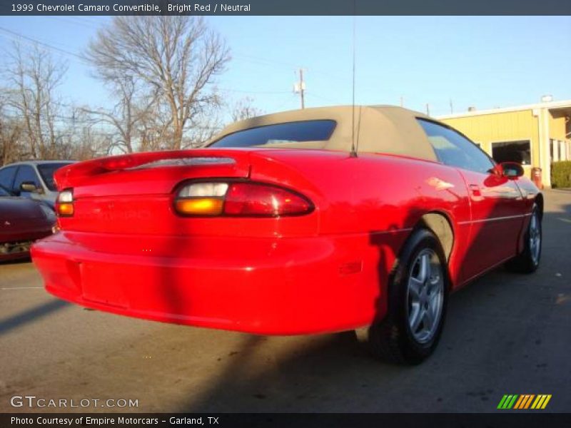 Bright Red / Neutral 1999 Chevrolet Camaro Convertible