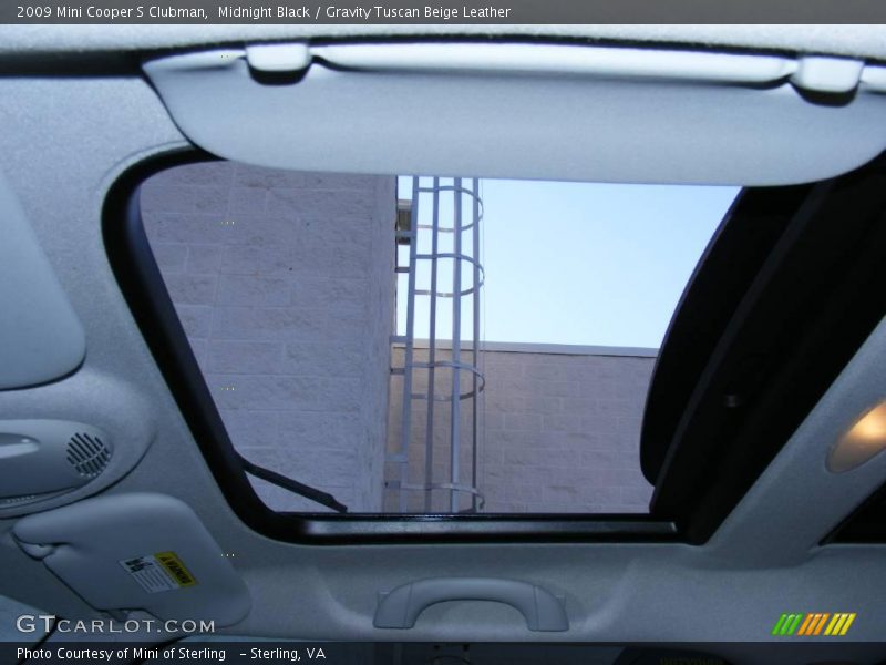 Midnight Black / Gravity Tuscan Beige Leather 2009 Mini Cooper S Clubman