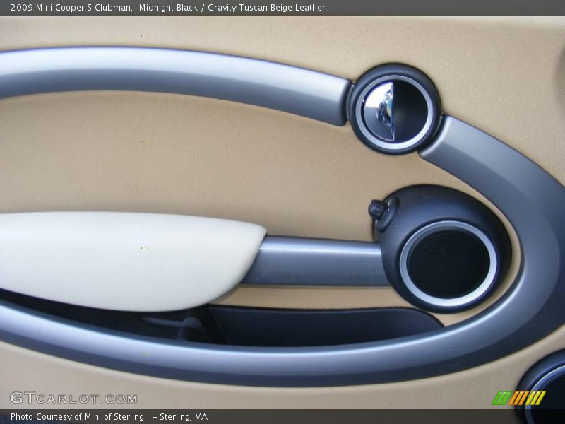 Midnight Black / Gravity Tuscan Beige Leather 2009 Mini Cooper S Clubman