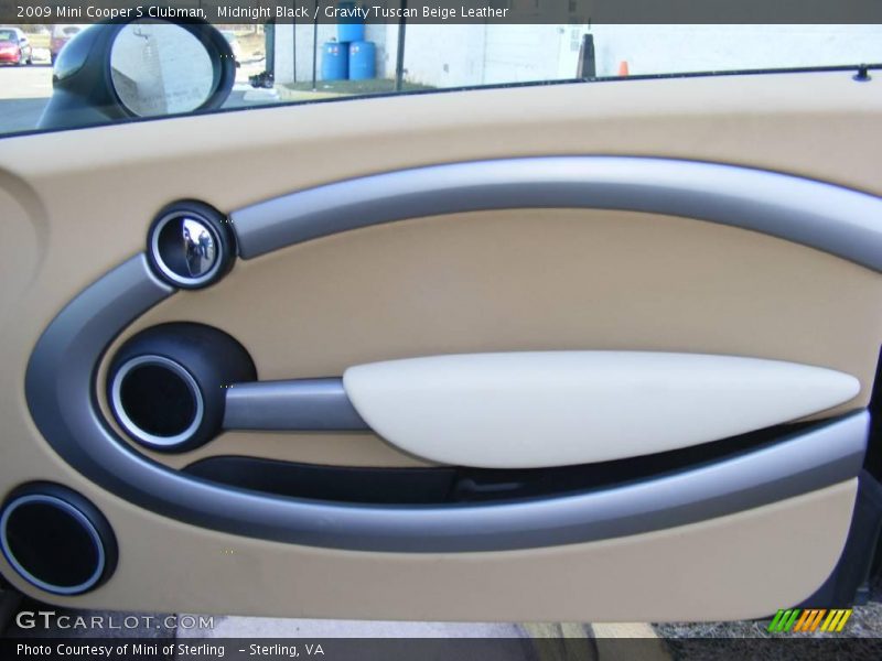 Midnight Black / Gravity Tuscan Beige Leather 2009 Mini Cooper S Clubman